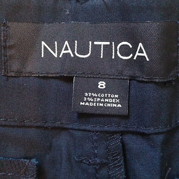 Nautica Women's Cropped Pants. Navy Blue. Size 8. NWT. - Picture 3 of 9